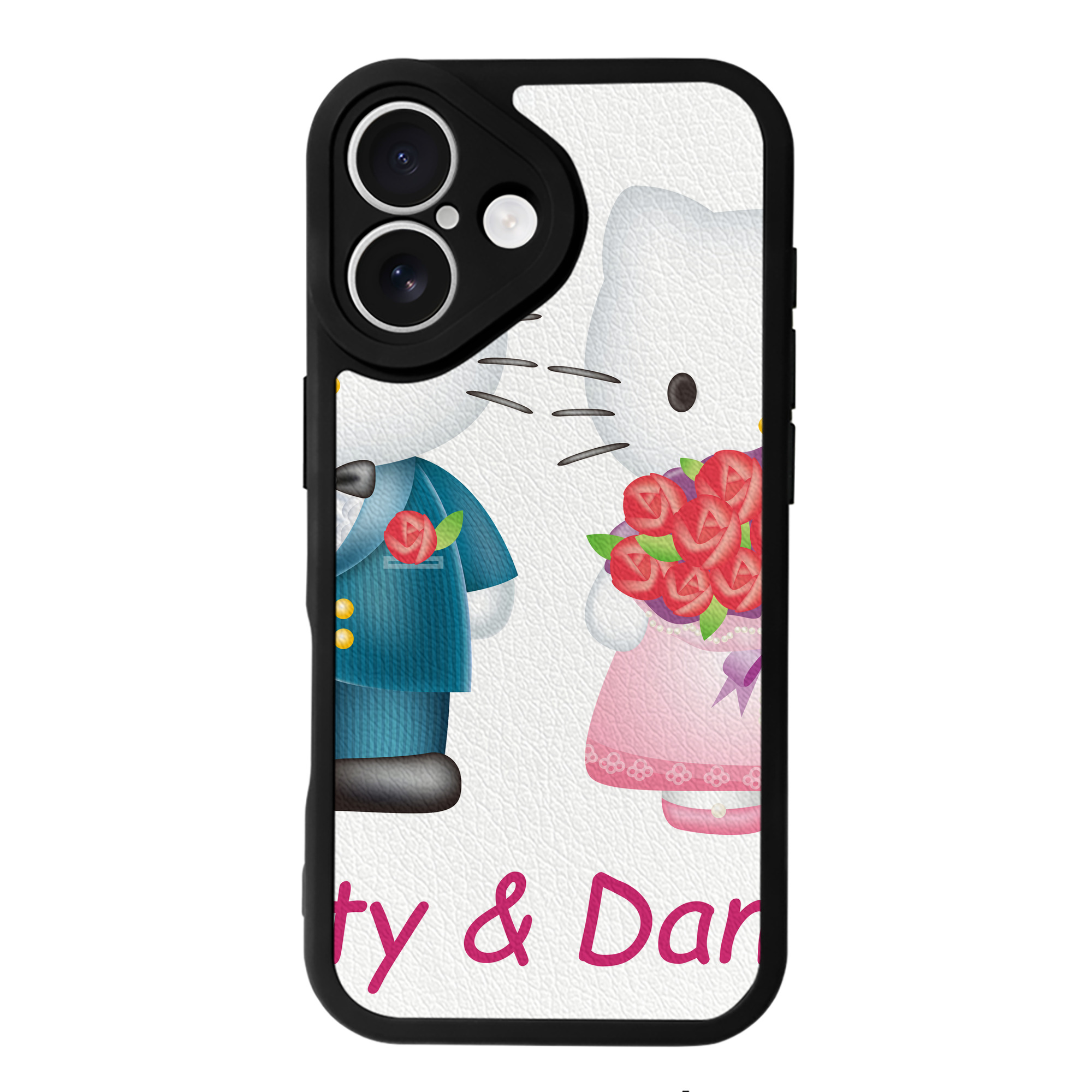 （画像用） Hello Kitty ハローキティ 【iPhone 16シリーズ対応】シリコンスマホケース（レザー調） 材質：シリコン